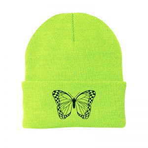 Neon Racing Butterfly Beanies